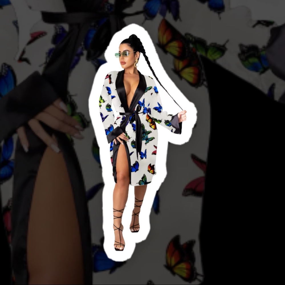 White Butterfly Robe comes in all sizes